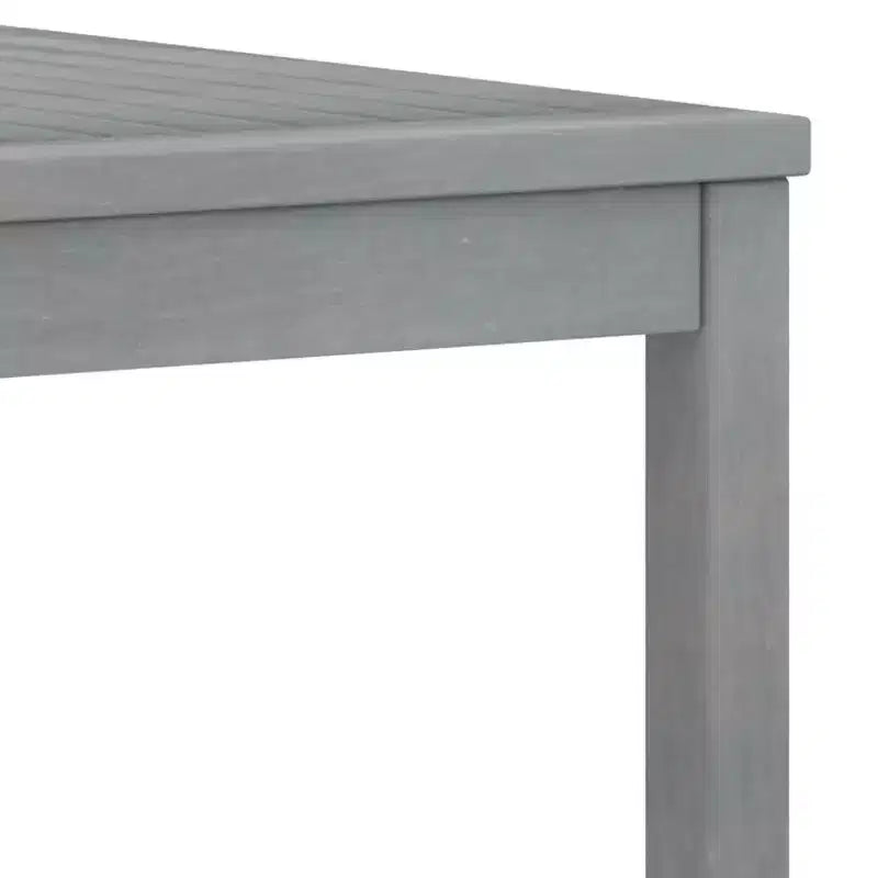 vidaXL Garden Lounge Set Grey Solid Acacia Wood, 100% Polyester Standard