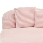 51 Modern Chaise Lounge Sofa Chair, Oversized Corduroy Boneless Sleeper Sofa Bed with 2 Pillows for Living Room or Apartment-Panipeachy