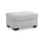Signature Design by Ashley Ammon Ottoman, Corded Polyester Upholstery, Smoke Gray