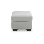 Pouf Ashley Ammon Signature Design, revêtement en polyester cordé, gris fumé
