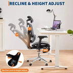 3Rd Gen Ergonomic High Back Mesh Office Chair with Footrest, 4d Adjustable Armrests & Dynamic Lumbar Support for Home Office