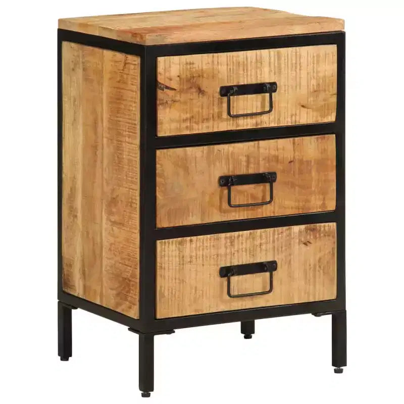 vidaXL Table de chevet Couleur bois naturel