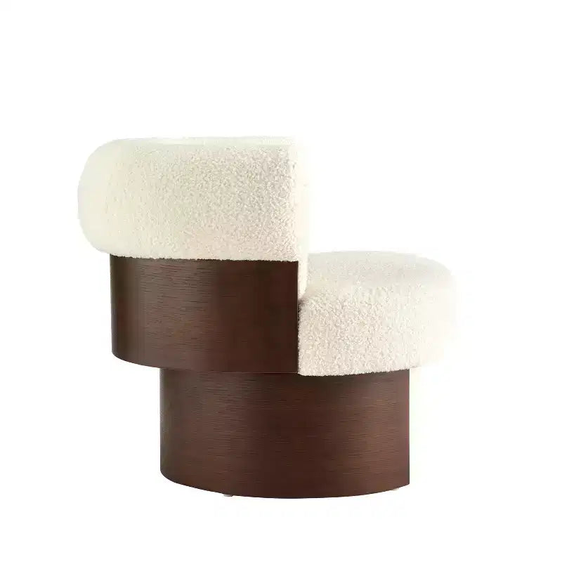 Fauteuil pivotant à 360°, fauteuil baril, fauteuil simple, fauteuil de club rembourré, fauteuil de salon - ModernLuxe