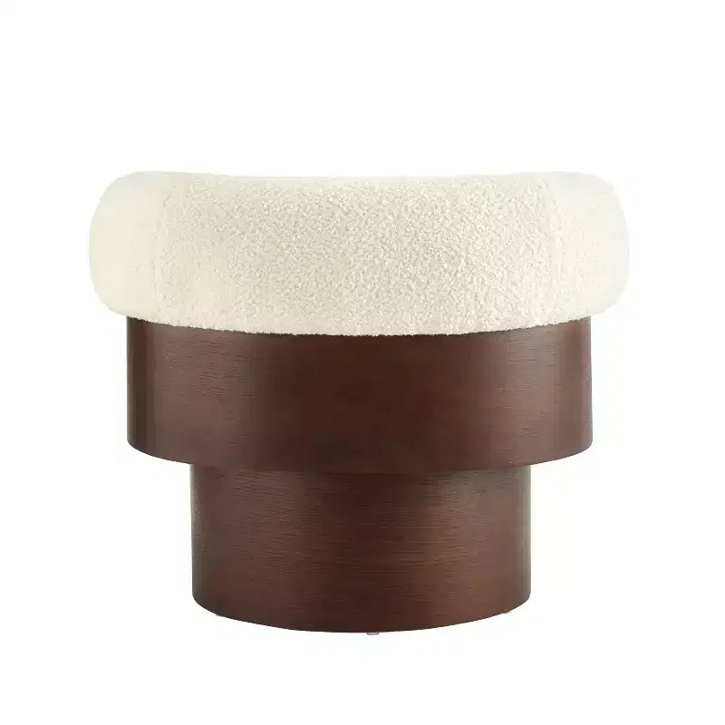 Fauteuil pivotant à 360°, fauteuil baril, fauteuil simple, fauteuil de club rembourré, fauteuil de salon - ModernLuxe