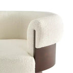 Fauteuil pivotant à 360°, fauteuil baril, fauteuil simple, fauteuil de club rembourré, fauteuil de salon - ModernLuxe