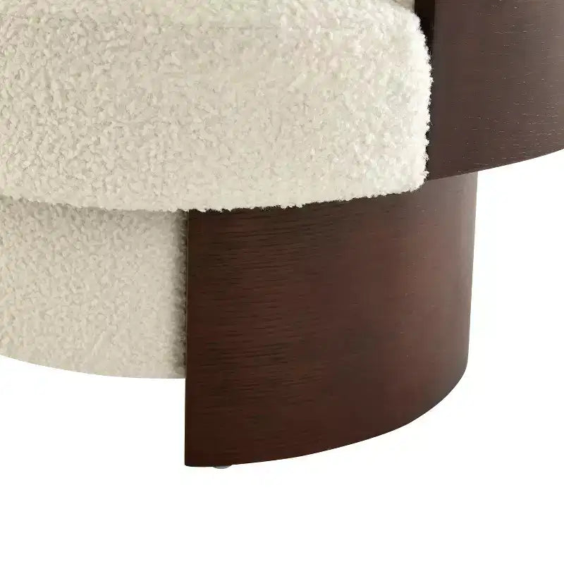 Fauteuil pivotant à 360°, fauteuil baril, fauteuil simple, fauteuil de club rembourré, fauteuil de salon - ModernLuxe