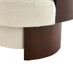 Fauteuil pivotant à 360°, fauteuil baril, fauteuil simple, fauteuil de club rembourré, fauteuil de salon - ModernLuxe