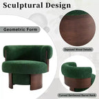 Fauteuil pivotant à 360°, fauteuil baril, fauteuil simple, fauteuil de club rembourré, fauteuil de salon - ModernLuxe