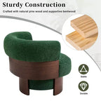 Fauteuil pivotant à 360°, fauteuil baril, fauteuil simple, fauteuil de club rembourré, fauteuil de salon - ModernLuxe