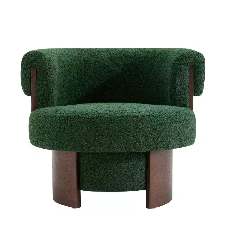 Fauteuil pivotant à 360°, fauteuil baril, fauteuil simple, fauteuil de club rembourré, fauteuil de salon - ModernLuxe