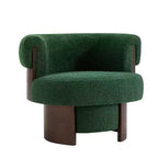 Fauteuil pivotant à 360°, fauteuil baril, fauteuil simple, fauteuil de club rembourré, fauteuil de salon - ModernLuxe