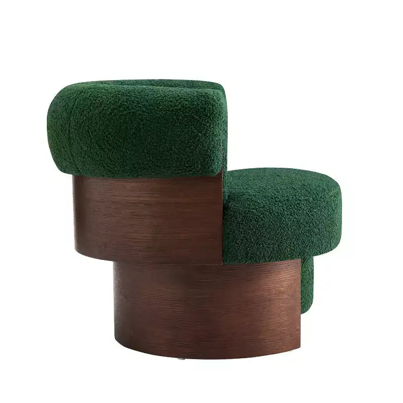 Fauteuil pivotant à 360°, fauteuil baril, fauteuil simple, fauteuil de club rembourré, fauteuil de salon - ModernLuxe
