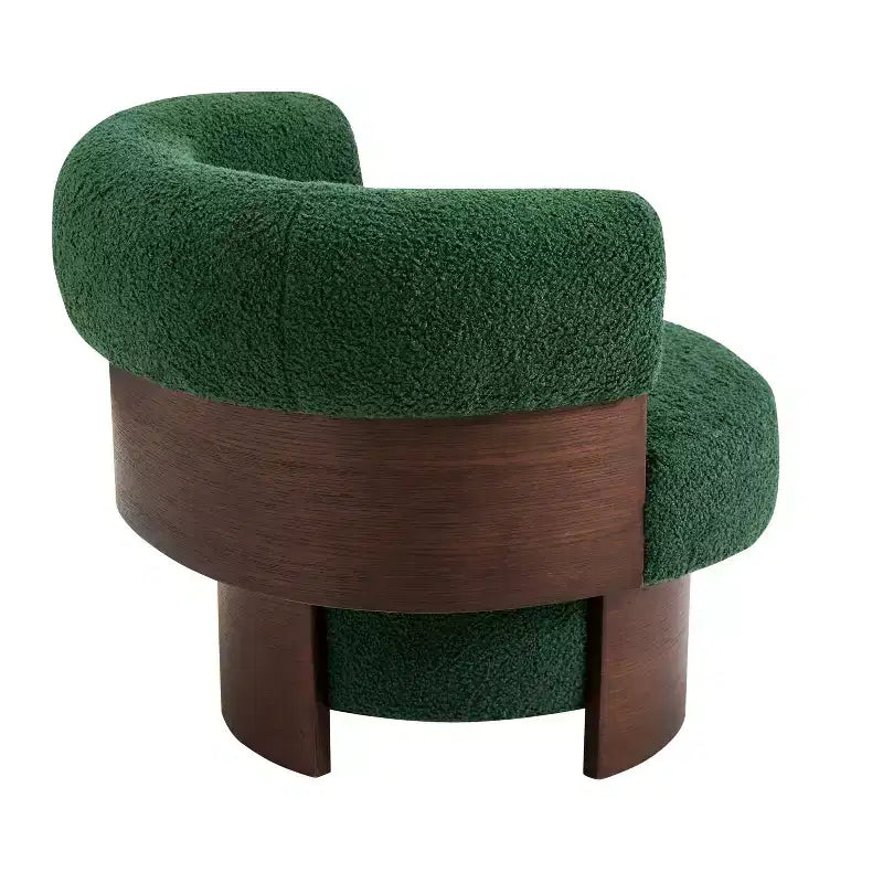 Fauteuil pivotant à 360°, fauteuil baril, fauteuil simple, fauteuil de club rembourré, fauteuil de salon - ModernLuxe