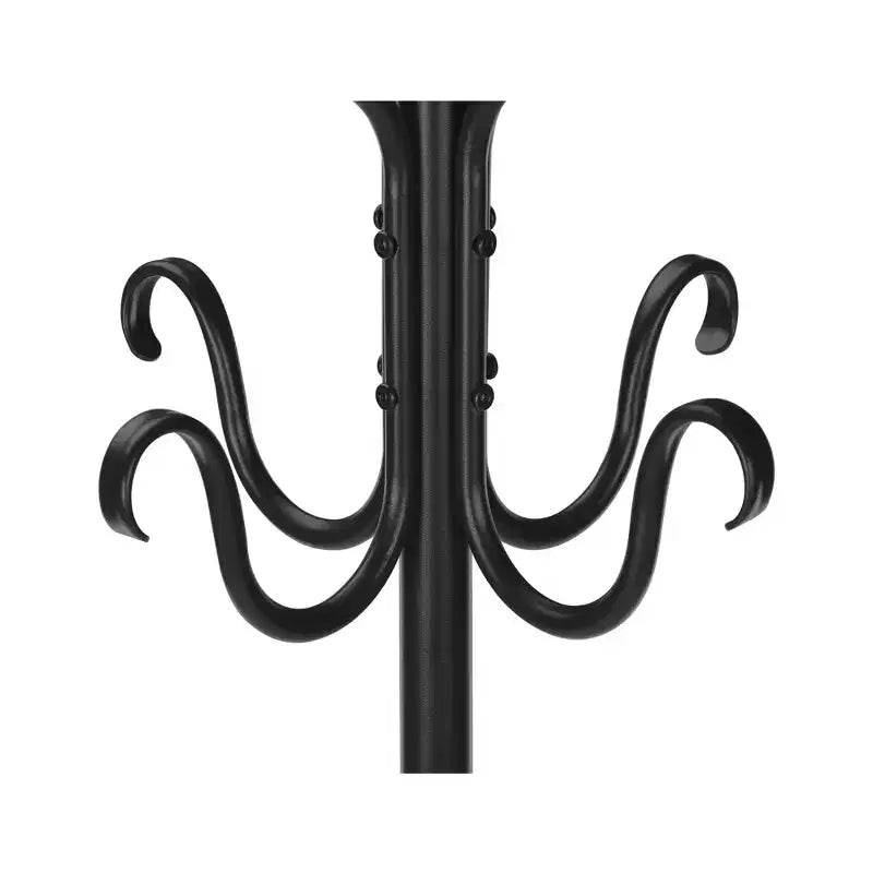 Clihome 74 Metal Freestanding Coat Rack 8 Hooks Hall Tree Entryway Bedroom
