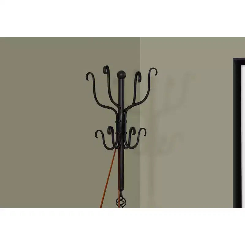 Clihome 74 Metal Freestanding Coat Rack 8 Hooks Hall Tree Entryway Bedroom