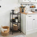 3/4-Tier Storage Rack Freestanding Ladder Shelf Organizer, Display Shelving Unit for Bathroom, Living Room, Bedroom, Office