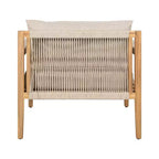 Christopher Knight Home Ilaria Ensemble de 2 fauteuils d'extérieur en bois d'acacia et corde avec table d'appoint en carrelage de céramique