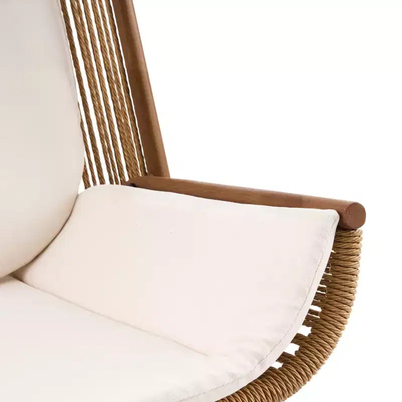 Christopher Knight Home Gaspard - Ensemble de salon de jardin moderne en métal avec fauteuils à bascule et plateau de table en céramique