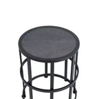 Christopher Knight Home Christine Modern Metal Patio Seating Set with Rocking Chairs and Ceramic Tabletop