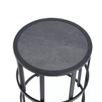 Christopher Knight Home Orietta Lot de 3 chaises longues d'extérieur réglables en corde avec table d'appoint en carrelage céramique