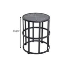 Christopher Knight Home Nadine Modern Metal Patio Seating Set with Rocking Chair and Ceramic Tabletop