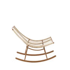 Christopher Knight Home Nadine Modern Metal Patio Seating Set with Rocking Chair and Ceramic Tabletop