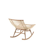 Christopher Knight Home Nadine Modern Metal Patio Seating Set with Rocking Chair and Ceramic Tabletop