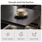 47 Inch Black L Shaped Computer Desk with Charging Station Reversible Gaming Desk LED Lights File Cabinet Monitor Stand Storage Shelves Home Office