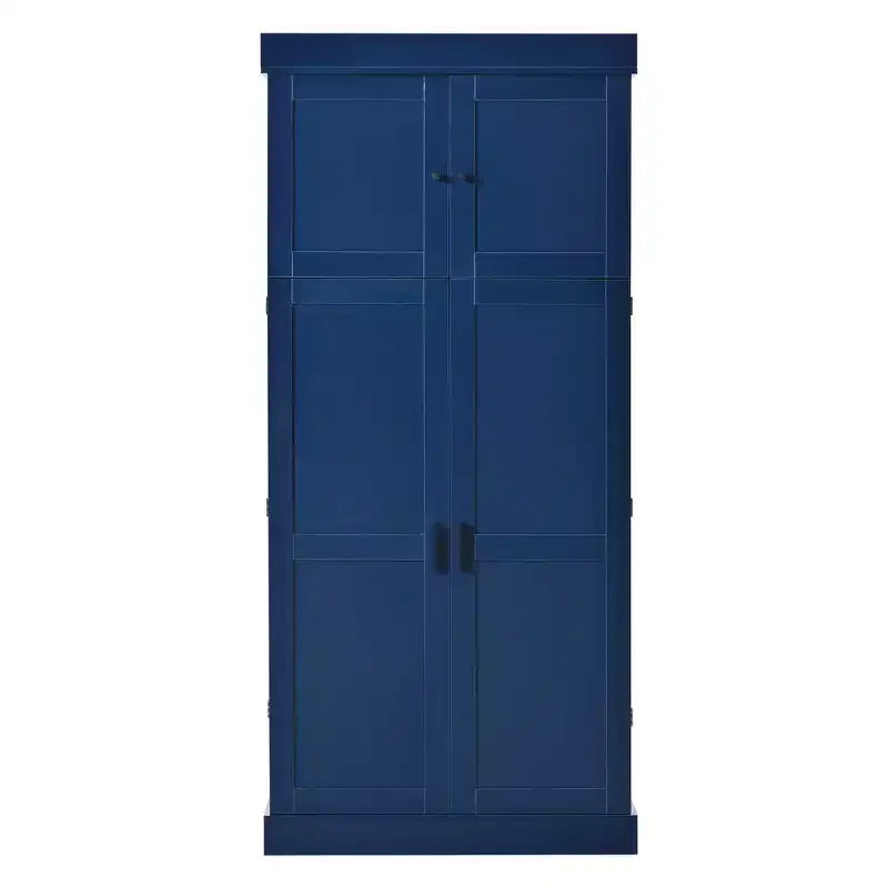 Whisen 77''H Freestanding Kitchen Storage Pantry, Large Dining Storage Cabinet Cupboard Sideboards With Door Shelves, Adjustable Shelves