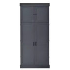 Whisen 77''H Freestanding Kitchen Storage Pantry, Large Dining Storage Cabinet Cupboard Sideboards With Door Shelves, Adjustable Shelves