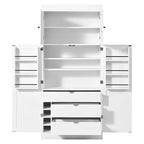 Whisen 77''H Freestanding Kitchen Storage Pantry, Large Dining Storage Cabinet Cupboard Sideboards With Door Shelves, Adjustable Shelves