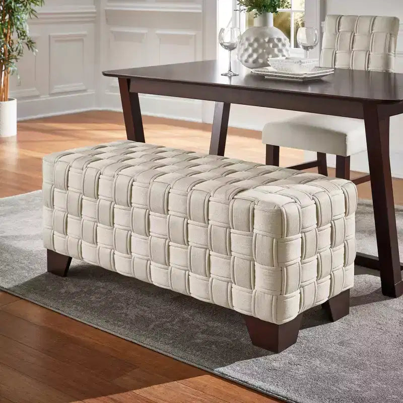 Banc Arvo en noyer tissé – iNSPIRE Q