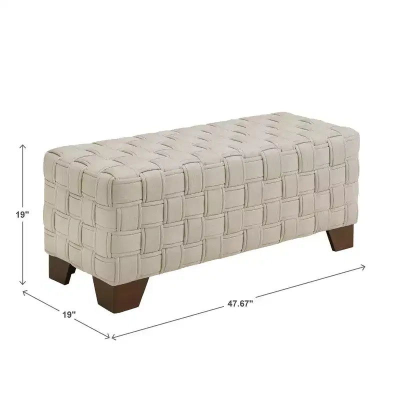 Banc Arvo en noyer tissé – iNSPIRE Q