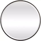Uttermost Benedo Rustic Black 42 Round Oversized Mirror