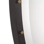 Miroir surdimensionné rond 42 Uttermost Benedo noir rustique