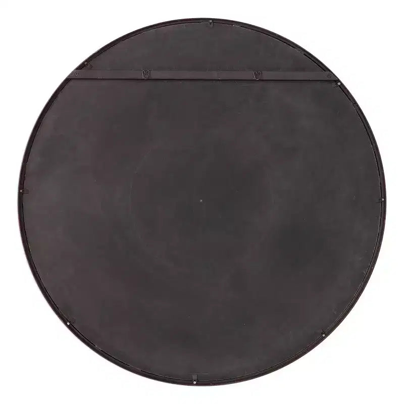 Miroir surdimensionné rond 42 Uttermost Benedo noir rustique