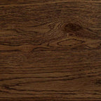 Chaise de salle à manger à dossier bas incurvé en tissu taupe Fuske Wood Finish (lot de 2) - iNSPIREQ