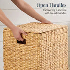 Best Choice Products Laundry Hamper w/ Lid, Handwoven Laundry Basket, w/ Removable Liner & Built-in Handles