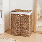 Best Choice Products Laundry Hamper w/ Lid, Handwoven Laundry Basket, w/ Removable Liner & Built-in Handles