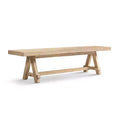 Jennifer Taylor Home Hawthorne 72 Reclaimed Elm Trestle Dining Bench