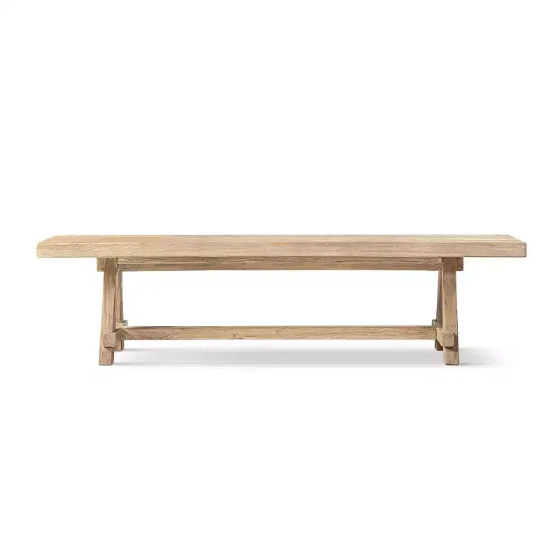 Jennifer Taylor Home Hawthorne 72 Reclaimed Elm Trestle Dining Bench