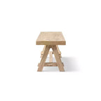 Jennifer Taylor Home Hawthorne 72 Reclaimed Elm Trestle Dining Bench