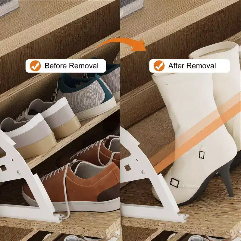 Meuble à chaussures avec 2 tiroirs pivotants - Meuble de rangement d'entrée étroit cannelé - Étagères réglables et amovibles - Organisateur de chaussures moderne autoportant
