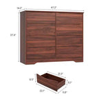 Wooden Dresser with 8 Drawers,Modern Closet with Deep Storage, Large Chest of Drawers, Long Storage Dresser for Bedroom, Living Room, Hallway