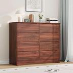 Wooden Dresser with 8 Drawers,Modern Closet with Deep Storage, Large Chest of Drawers, Long Storage Dresser for Bedroom, Living Room, Hallway