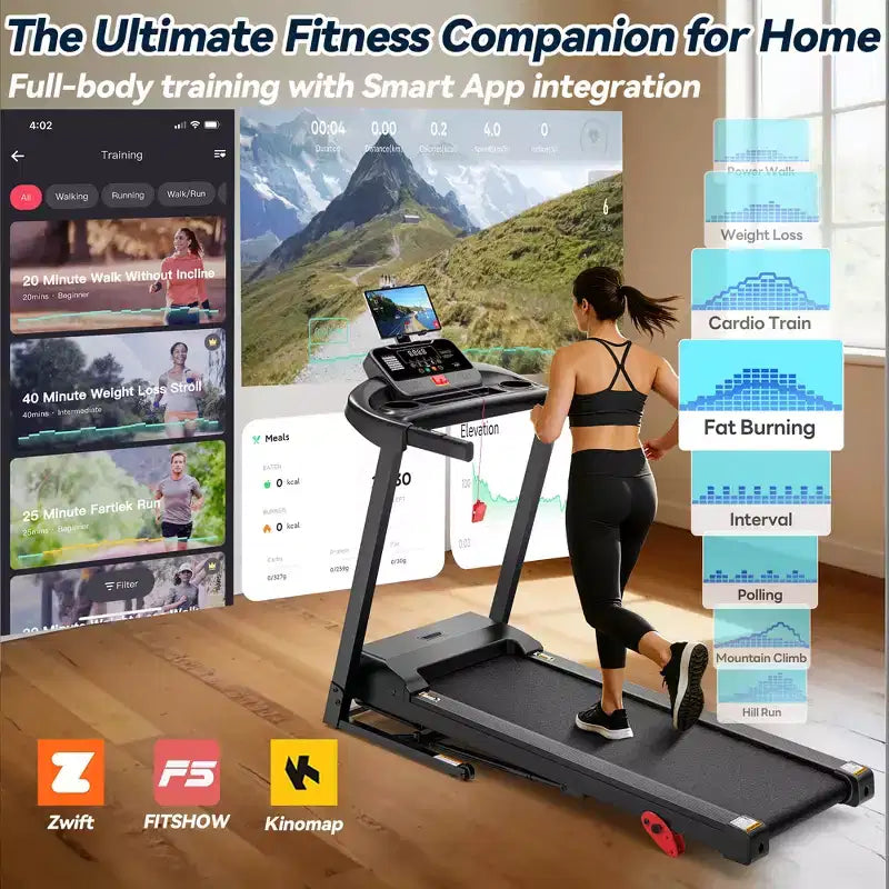 Treadmills on Sale, Home Gym Folding Treadmill 3.1HP with Manual Incline, Cardio Workout Machine, 64 Programs, 300 lb Capacity