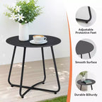 Ensemble de conversation d'extérieur GDFStudio Adelle 5 pièces avec fauteuils, poufs et table d'appoint