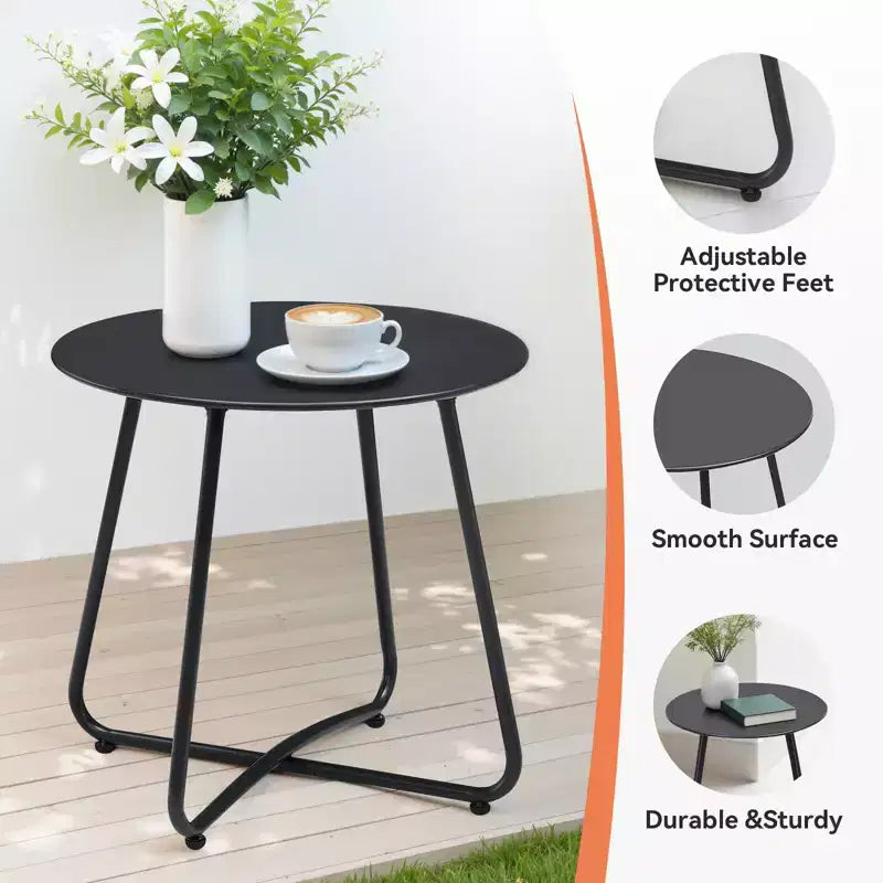Ensemble de conversation d'extérieur GDFStudio Adelle 5 pièces avec fauteuils, poufs et table d'appoint