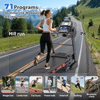 5HP Foldable Treadmill for Home w/ 20% Auto Incline&12MPH,400lbs Capacity,Portable Treadmill,Personalized Workout w/ APP,Running Walking treadmill