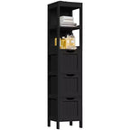 Yaheetech Modern Bathroom Storage Cabinet with 3 Drawers and 2 Open Shelves